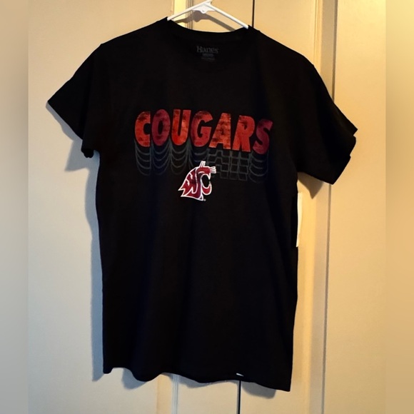 Hanes Other - Hanes men Black and Red Cougars Tee size small
